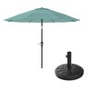 Pure Garden 10-Foot Outdoor Patio Umbrella with Auto-Tilt, Dusty Green 50-LG1043B